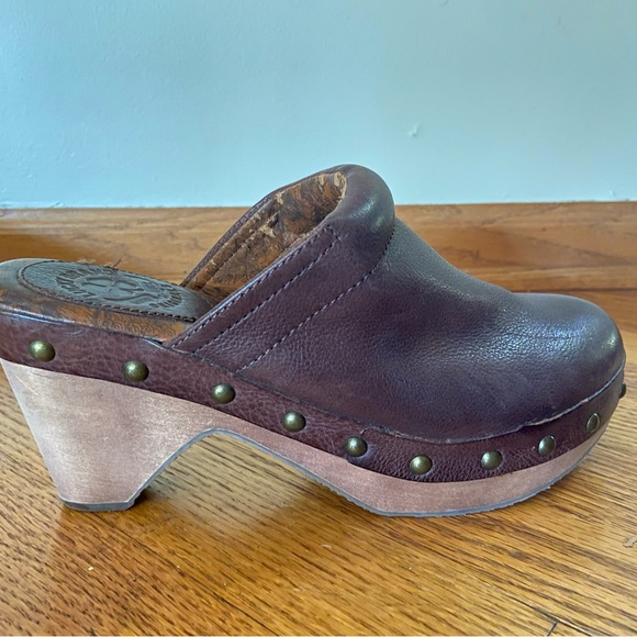 Lucky Brand Cognac Leather Maddox Mule Clog Wmn’s Sz 8.5 - Picture 3 of 10